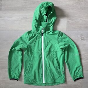 Reima Vibrant Green Kids Raincoat With Detachable Hood - Unisex
